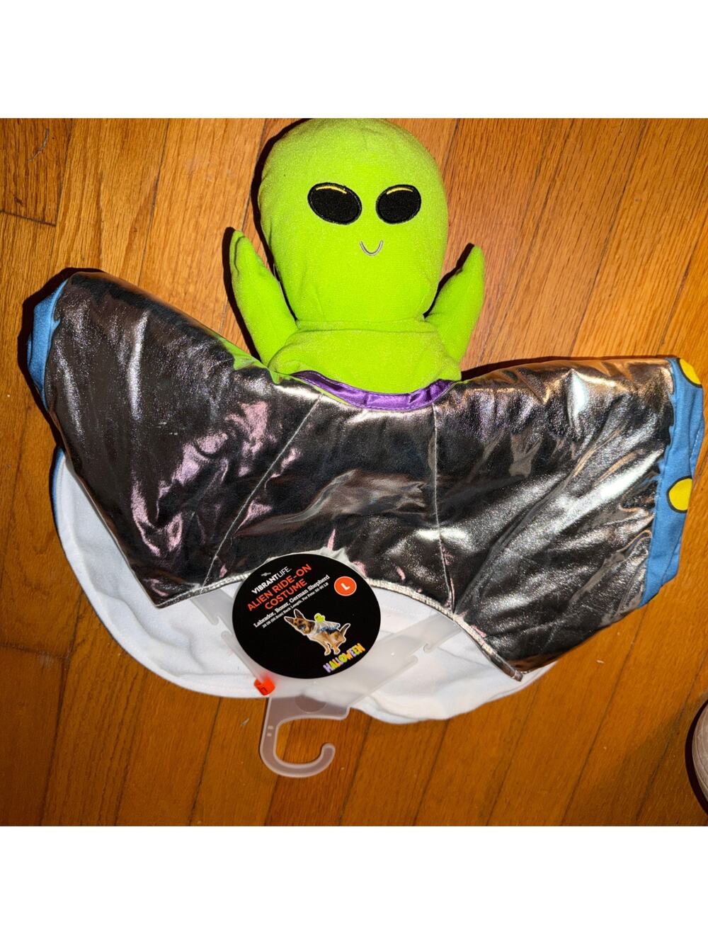 Vibrant Life Alien UFO Ride On Halloween Pet Costume Sz L Dog Costume NEW NWT